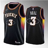 Men's Phoenix Suns #3 Bradley Beal Black Statement Edition Stitched Basketball Jersey